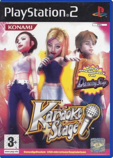 Karaoke Stage (Incl. Konami Microfoon) [PS2], Spelcomputers en Games, Games | Sony PlayStation 2, Ophalen of Verzenden