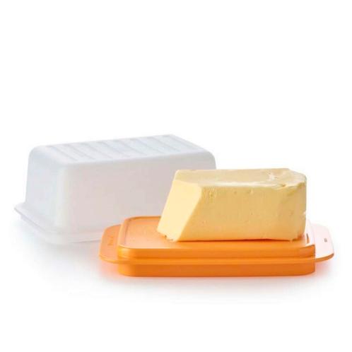 Tupperware Botervloot, Huis en Inrichting, Keuken | Tupperware, Wit, Oranje, Nieuw, Ophalen of Verzenden