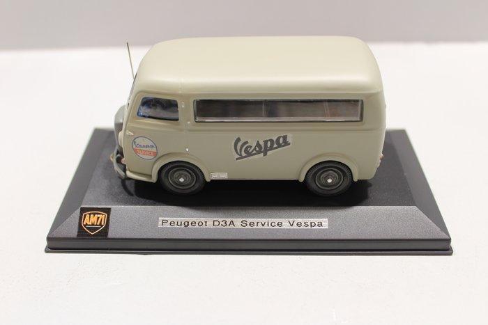 AM.71 1:43 - Modelauto - Peugeot D3A Service Vespa 1/43. -, Hobby en Vrije tijd, Modelauto's | 1:5 tot 1:12