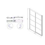 Douchedeur Boss & Wessing Black Edition Frame Softclose, Ophalen of Verzenden, Nieuw