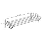 TRUUSK Wandmonteerbaar Uitschuifbaar Wasrek - Ruimtebesparen, Verzenden