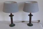 Tafellamp - Messing - Twee tafel / dressoir lampen