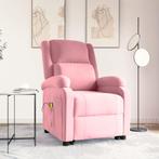 vidaXL Sta-op-massagestoel fluweel roze, Verzenden, Nieuw