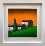 Tino Stefanoni (1937-2017) - Casali e Cipresso, Antiek en Kunst