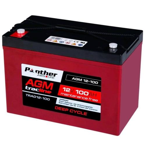 Panther AGM Deep Cycle 100Ah 12V, Watersport en Boten, Navigatiemiddelen en Scheepselektronica, Nieuw, Ophalen of Verzenden