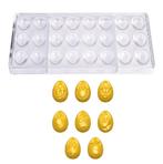 Bonbonvorm Chocolate World Smiley Eitjes (24x) 33x23x12mm, Verzenden, Nieuw