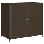 Rattan Tuinkast - Bruin, Compact - Tweedekansje - 40%, Ophalen of Verzenden, Nieuw, Kunststof, Overige typen