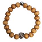 Fako Bijoux® - Armband - Sandelhout - Leeuwenkop - 10 mm -, Verzenden, Nieuw