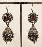 Oude Rajastaanse oorbellen - Zilver, Glas - India - eerste