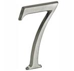 Huisnummer 7 Roman 120 mm Mat Nikkel PVD, Huis en Inrichting, Woonaccessoires | Overige, Ophalen of Verzenden, Nieuw