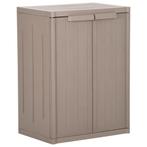vidaXL Tuinkast 65x45x88 cm polypropyleen hout-look bruin, Huis en Inrichting, Kasten | Overige, Verzenden, Nieuw