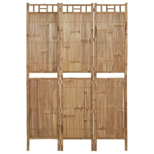 vidaXL Kamerscherm met 3 panelen 120x180 cm bamboe, Huis en Inrichting, Woonaccessoires | Kamerschermen, Nieuw, Verzenden