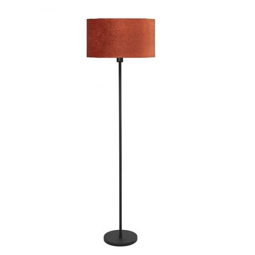 Highlight vloerlamp Zwart E27 148 cm Incl. Ø45cm koper, Huis en Inrichting, Lampen | Vloerlampen, Metaal, Ophalen of Verzenden