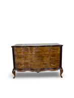 Ladekast - Walnoot, Hout, Messing, Bakeliet