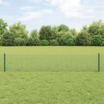 vidaXL Gelaste Draadhek met 44 U-Palen Groen 0.4x100 m staal, Verzenden, Nieuw, IJzer
