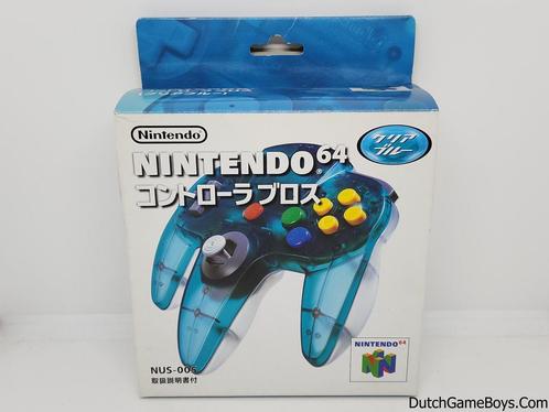 Nintendo 64 / N64 - Controller - Clear Blue - Boxed - JPN, Spelcomputers en Games, Spelcomputers | Nintendo 64, Gebruikt, Verzenden