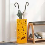 vidaXL Paraplu Standaard Mosterdgeel 15.5 x 15.5 x 49 cm, Huis en Inrichting, Woonaccessoires | Paraplubakken, Verzenden, Nieuw