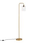 Design vloerlamp brons met helder glas - Domo, Huis en Inrichting, Lampen | Vloerlampen, Nieuw, Overige materialen, Modern, 150 tot 200 cm