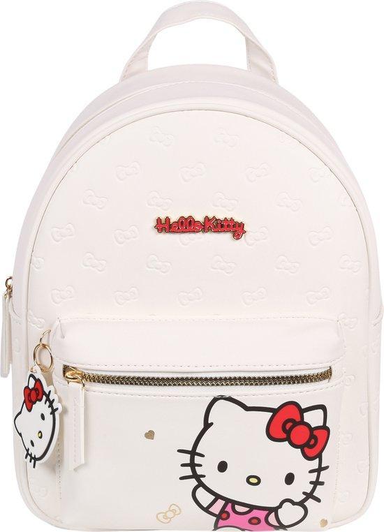 Hello Kitty Witte leren rugzak met sleutelhanger, Sieraden, Tassen en Uiterlijk, Tassen | Damestassen, Verzenden