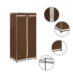 vidaXL Kledingkast 75x50x160 cm bruin, Huis en Inrichting, Verzenden, Nieuw