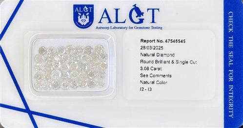 Zonder Minimumprijs - 39 pcs Diamant (Natuurlijk) - 3.08 ct, Sieraden, Tassen en Uiterlijk, Edelstenen