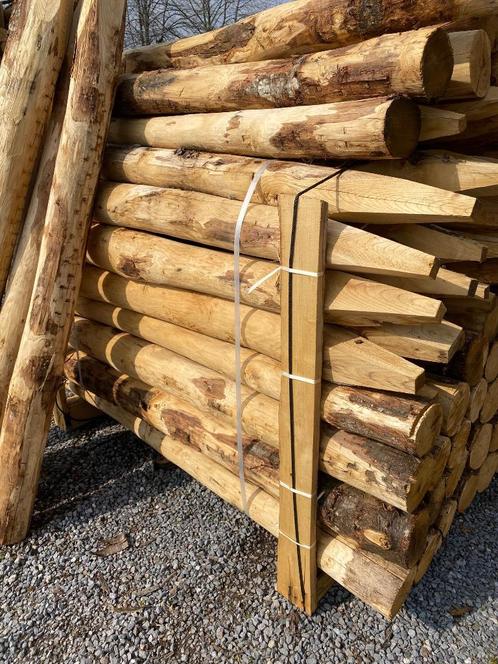 Kastanje Palen & Hekwerk - Breed Assortiment, Ook Bulk!, Tuin en Terras, Palen, Balken en Planken, Palen, Nieuw, Hardhout, Ophalen