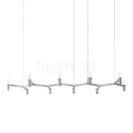 Nemo Crown Plana Hanglamp, aluminium gepolijst - 168 cm, Verzenden, Nieuw