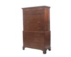 Mahoniehouten George III Tallboy of chest on chest ladekast