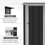 TRUUSK Tuinhuis Gereedschapsschuur Met Deur Buiten Staal Don, Verzenden, Nieuw