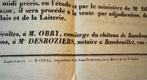 Document - Grand Parc de Rambouillet - Récolte des Foins du, Antiek en Kunst, Antiek | Boeken en Bijbels