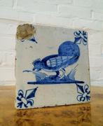 Tegel - 1650-1700 - 17e eeuwse tegel - Haan, Antiek en Kunst