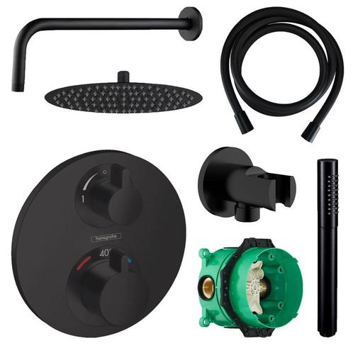 Hansgrohe Ecostat Regendoucheset Inbouw Wanduitloop met, Doe-het-zelf en Verbouw, Sanitair, Kraan, Nieuw, Ophalen of Verzenden