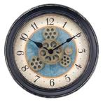 IvoQ Steampunk Wandklok met Bewegende Tandwielen 32 cm, Huis en Inrichting, Verzenden, Nieuw