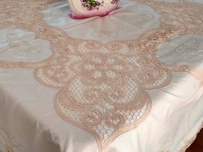 Tafelkleed - 164 cm - 164 cm, Antiek en Kunst, Antiek | Kleden en Textiel