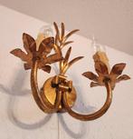 Kaars wandlamp - Verguld, IJzer - Bladgoud met de hand
