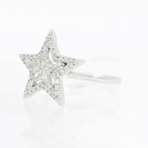 Ring - 18 karaat Witgoud - 0.46ct. tw. Diamant (Natuurlijk), Sieraden, Tassen en Uiterlijk, Ringen