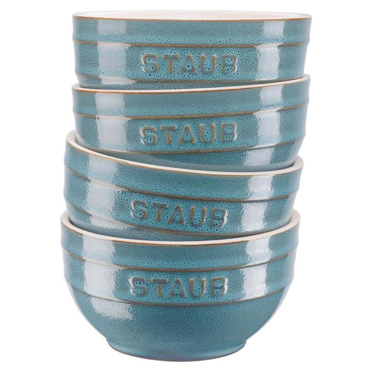 GGM Gastro | STAUB | CERAMIQUE - Kommenset, 4 stuks - Ø |, Huis en Inrichting, Keuken | Servies, Effen, Nieuw, Verzenden