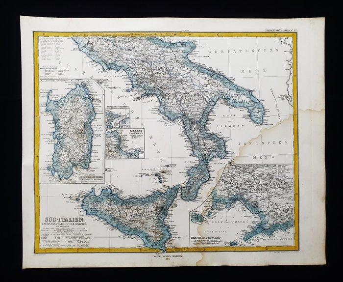 Europa - Sud Italië / Sicilië / Sardinië / Calabrië; A., Boeken, Atlassen en Landkaarten