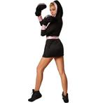 2dekans | boxer kostuum voor dames - zwart - maat s - korte, Ophalen of Verzenden, Zo goed als nieuw