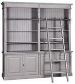 Boekenkast grijs 60704 Toulouse 220 x 240cm, Huis en Inrichting, Kasten | Boekenkasten, Ophalen of Verzenden, Nieuw