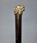 Wandelstok - Hout, Metaal - Handvat met leeuwenkop, Antiek en Kunst