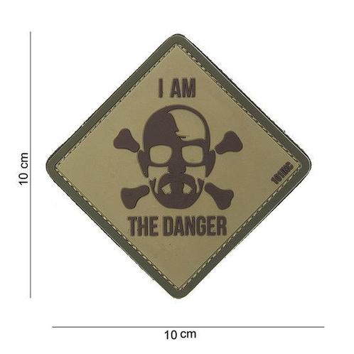 Patch Breaking Bad groen / khaki I am the danger, pvc met..., Verzamelen, Militaria | Algemeen, Verzenden