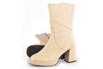 Omoda Enkellaarzen in maat 41 Beige | 10% extra korting, Verzenden, Beige, Omoda, Lage of Enkellaarzen