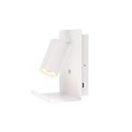 LED Wandlamp Bedlamp met plateau Incl. USB Wit GU10 fitting, Ophalen of Verzenden, Nieuw