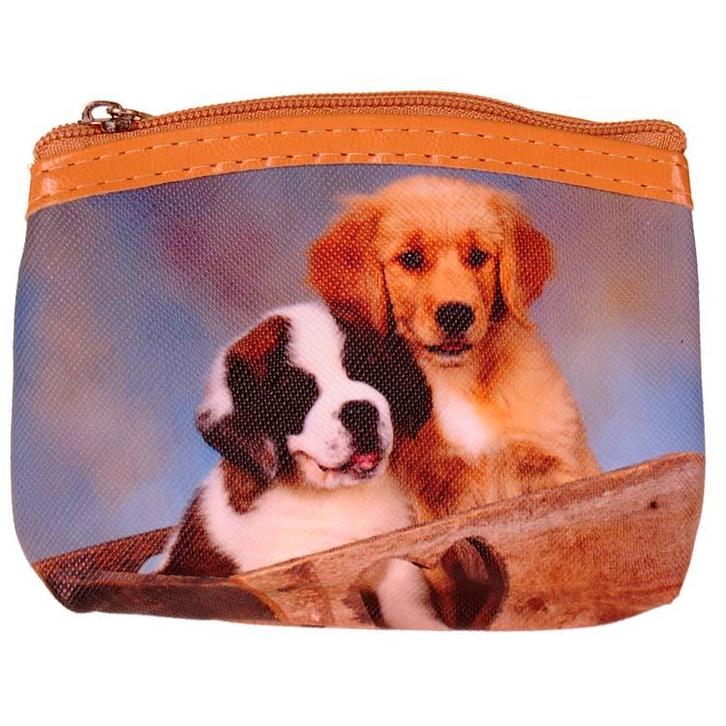 Kleine Portemonnee - Honden Pups Senner & Lichtbruin - Ritsj, Sieraden, Tassen en Uiterlijk, Portemonnees, Nieuw, Ophalen of Verzenden