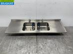 RVS Spoelblad Dubbele Spoelbakken met kraan 183 cm Horeca, Zakelijke goederen, Horeca | Keukenapparatuur, Ophalen of Verzenden