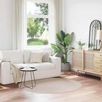 vidaXL Antislip Shaggy Tapijt Crème 160 x 160 cm PP, Huis en Inrichting, Verzenden, Nieuw, Crème