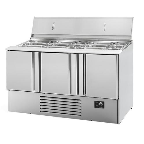 GGM Gastro | Saladette Premium PLUS - 1460mm - 3 deuren - |, Zakelijke goederen, Horeca | Meubilair en Inrichting, Nieuw in verpakking