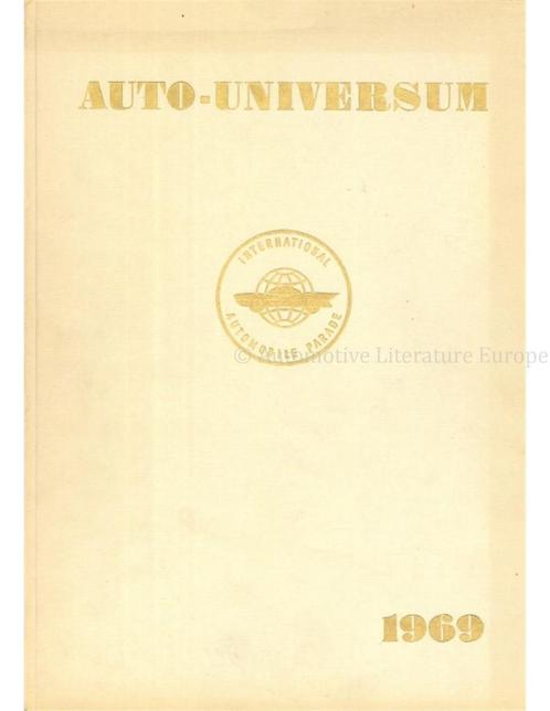 1969 AUTO UNIVERSUM JAARBOEK ENGELS, Boeken, Auto's | Folders en Tijdschriften