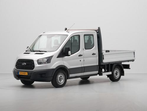 Ford Transit 350 2.0 TDCI L2H1 DC Ambiente, Auto's, Bestelauto's, Dealer onderhouden, Lease, Zwart, Handgeschakeld, Overige kleuren
